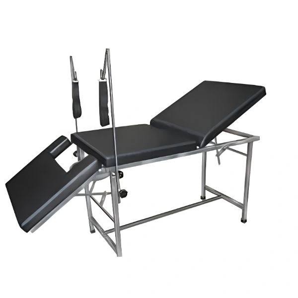 JE Mediguard Examination Table Gynaecology 3-Section U-CUT With Fixed Mattress With Leg Patte