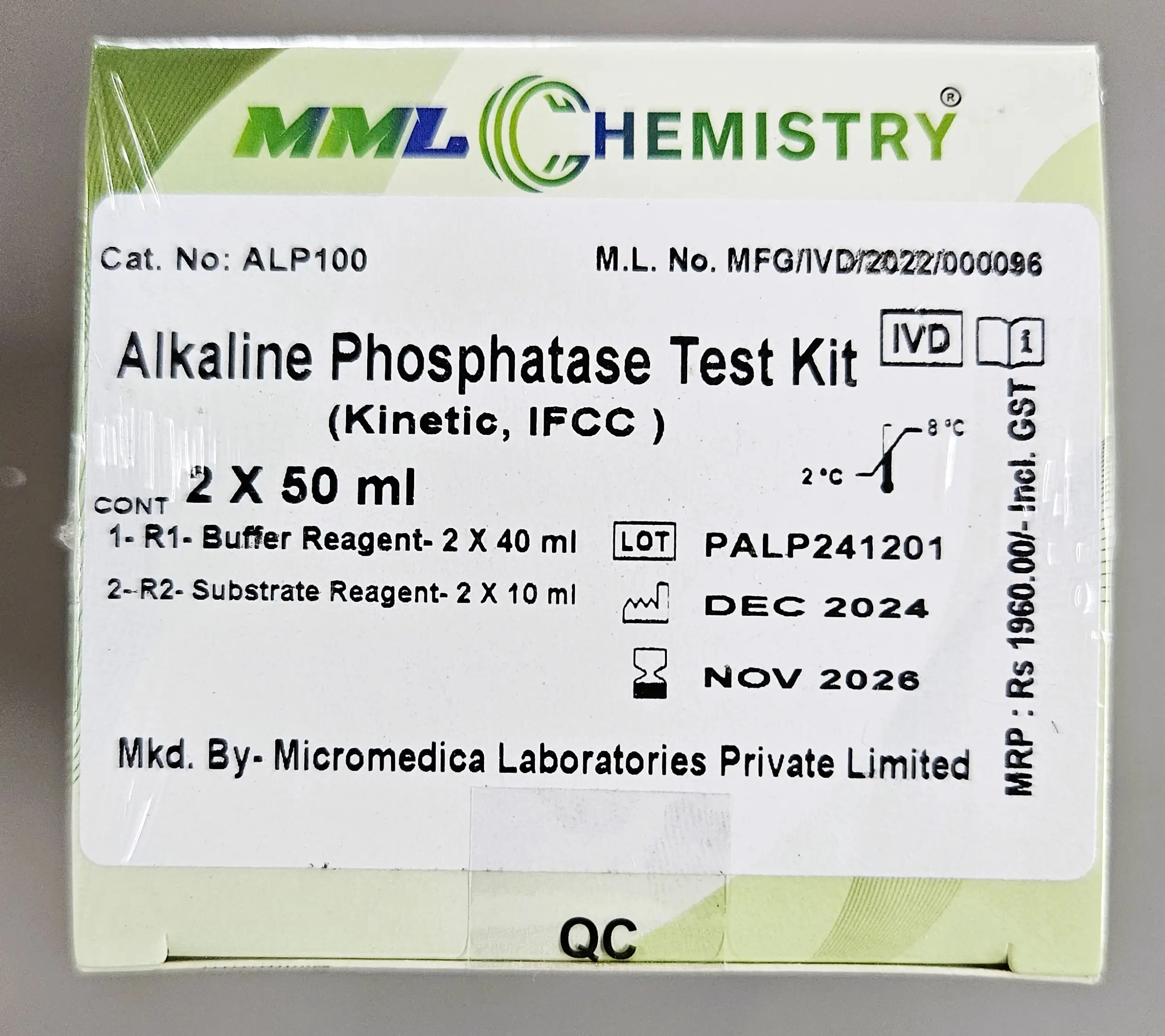 Alkaline Phosphatase Reagent - 2X50 ml - MicroMedica